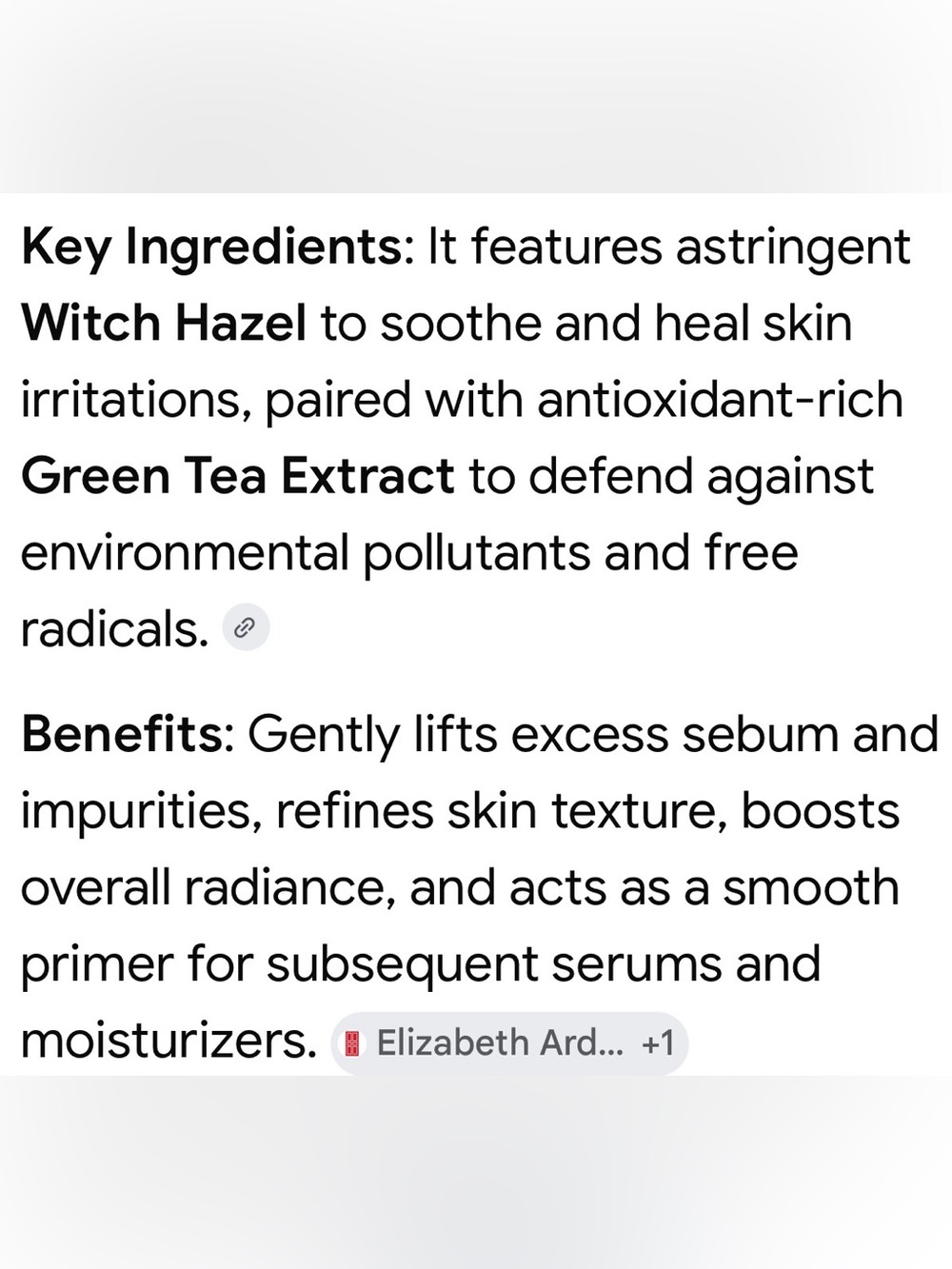 Elizabeth Arden Visible Whiting Invisible Pore Minimizing Toner - Picture 4 of 4